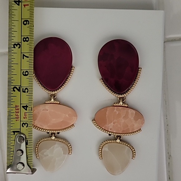 ZARA NWT Triple Stone Earrings - Picture 11 of 13